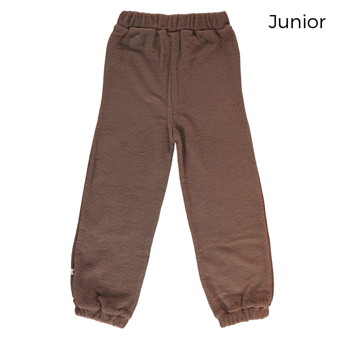 Pants in thick wool fleece