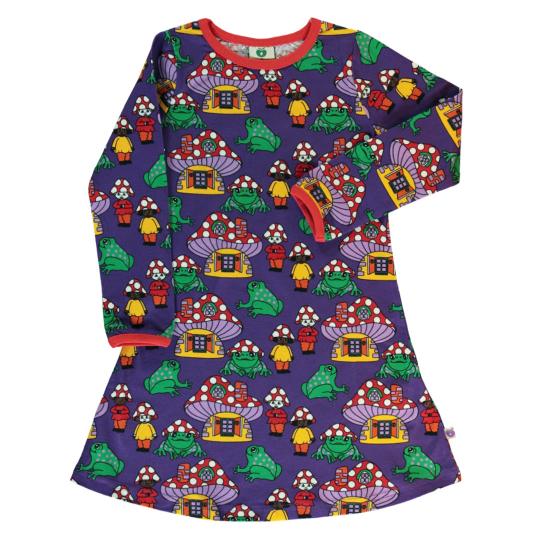 A-line dress with mushroom houses Smfolk.eu A-line dress with mushroom houses Smfolk.eu