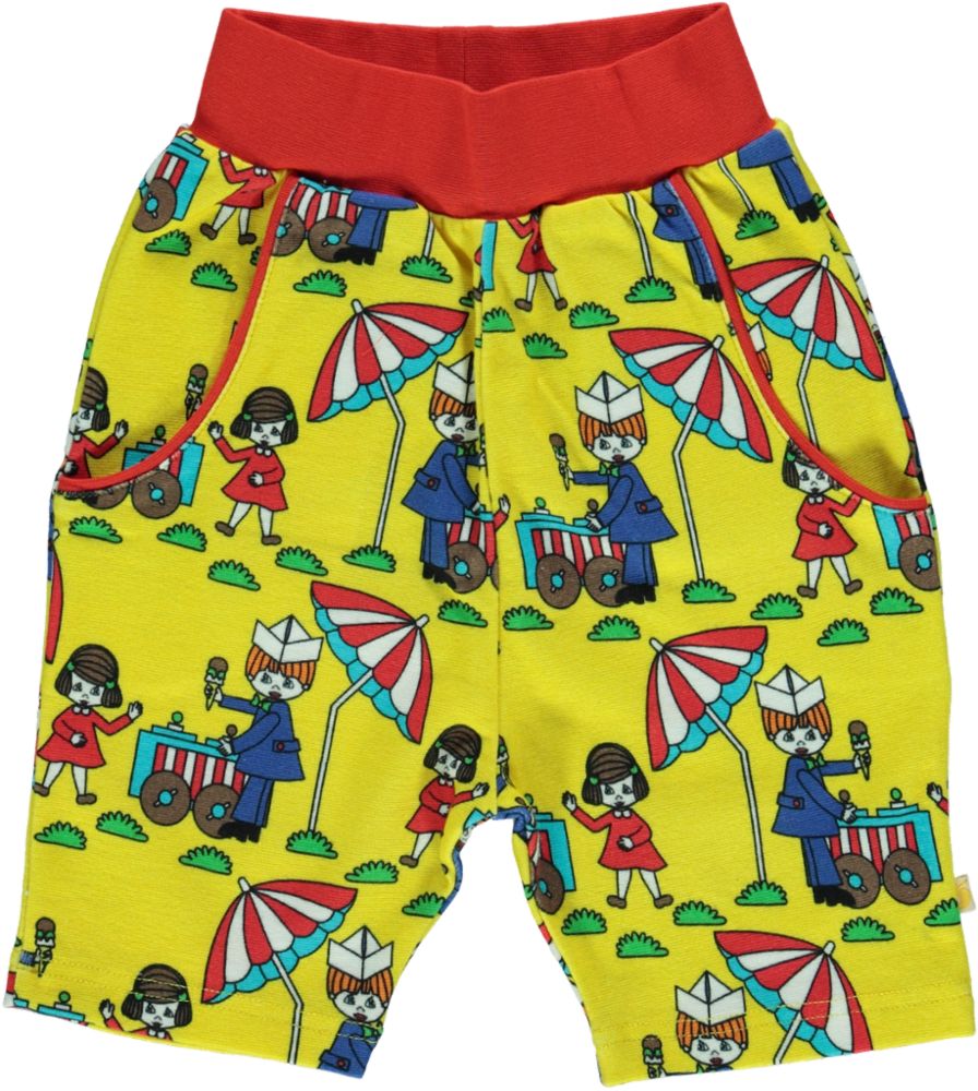 Shorts with ice cream boat