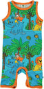 Sleeveless baby suit with jungle