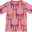 Long sleeved top with giraffes