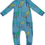 Long-sleeved baby suit with giraffes