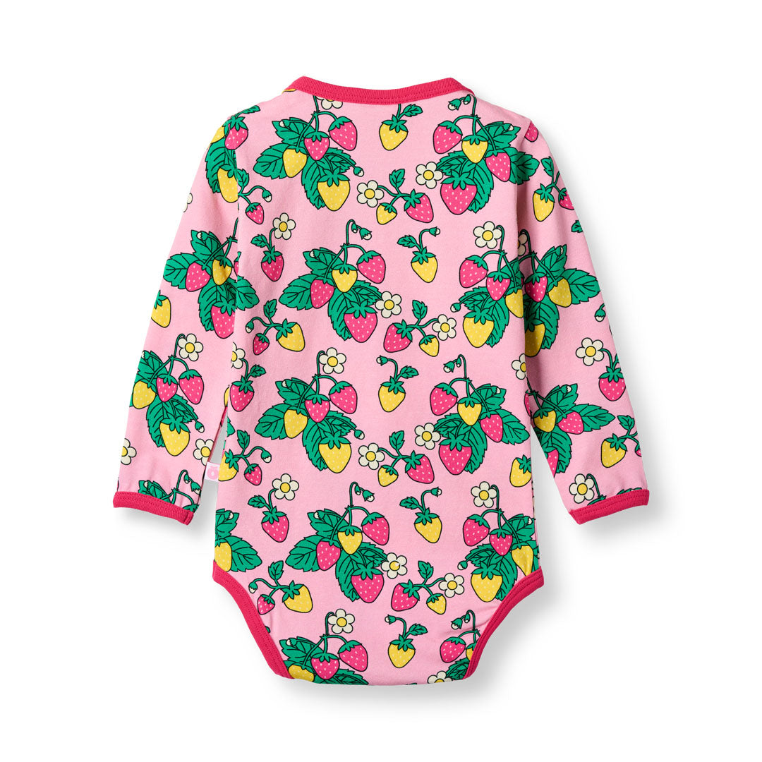 Elstar long-sleeved baby body with strawberries