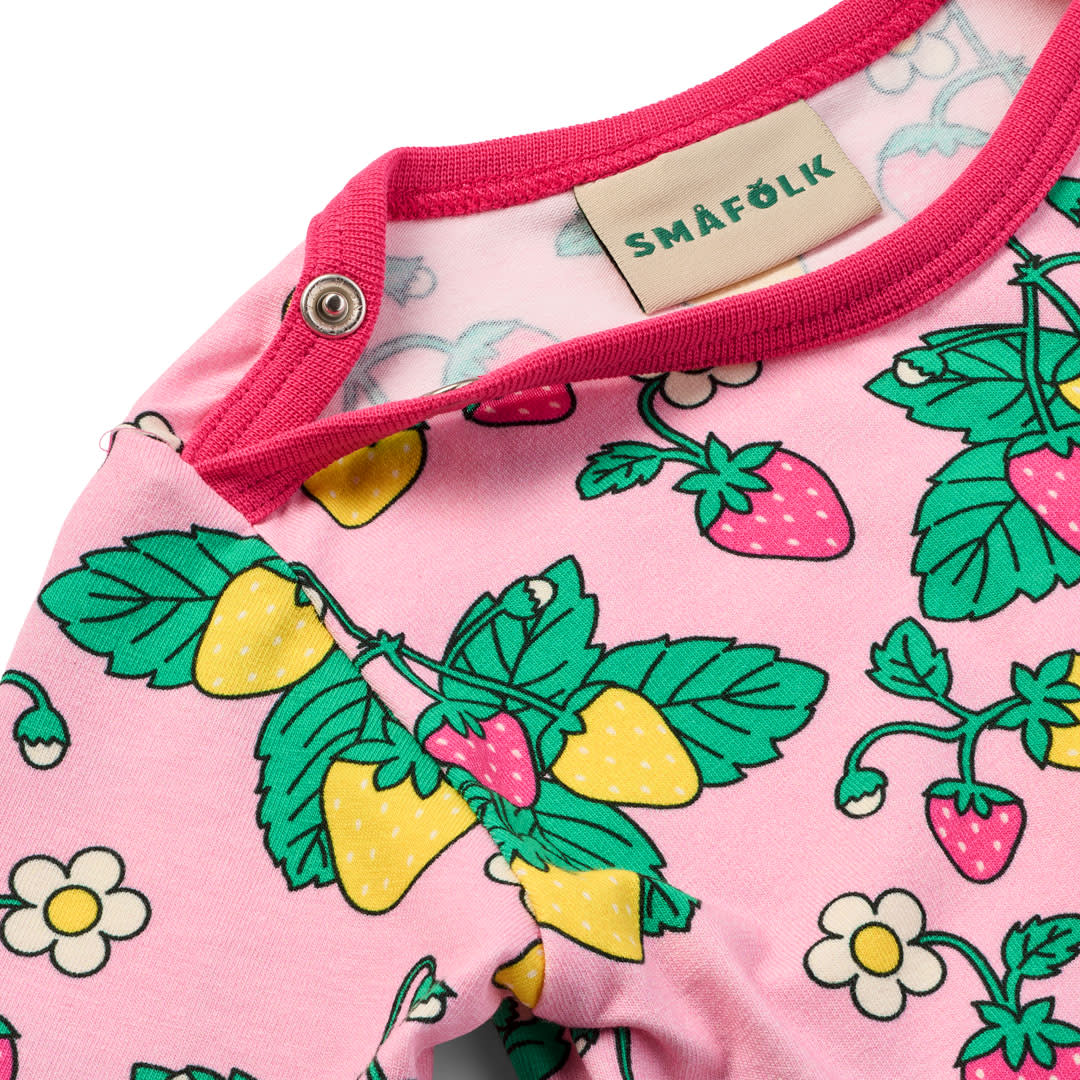 Elstar long-sleeved baby body with strawberries