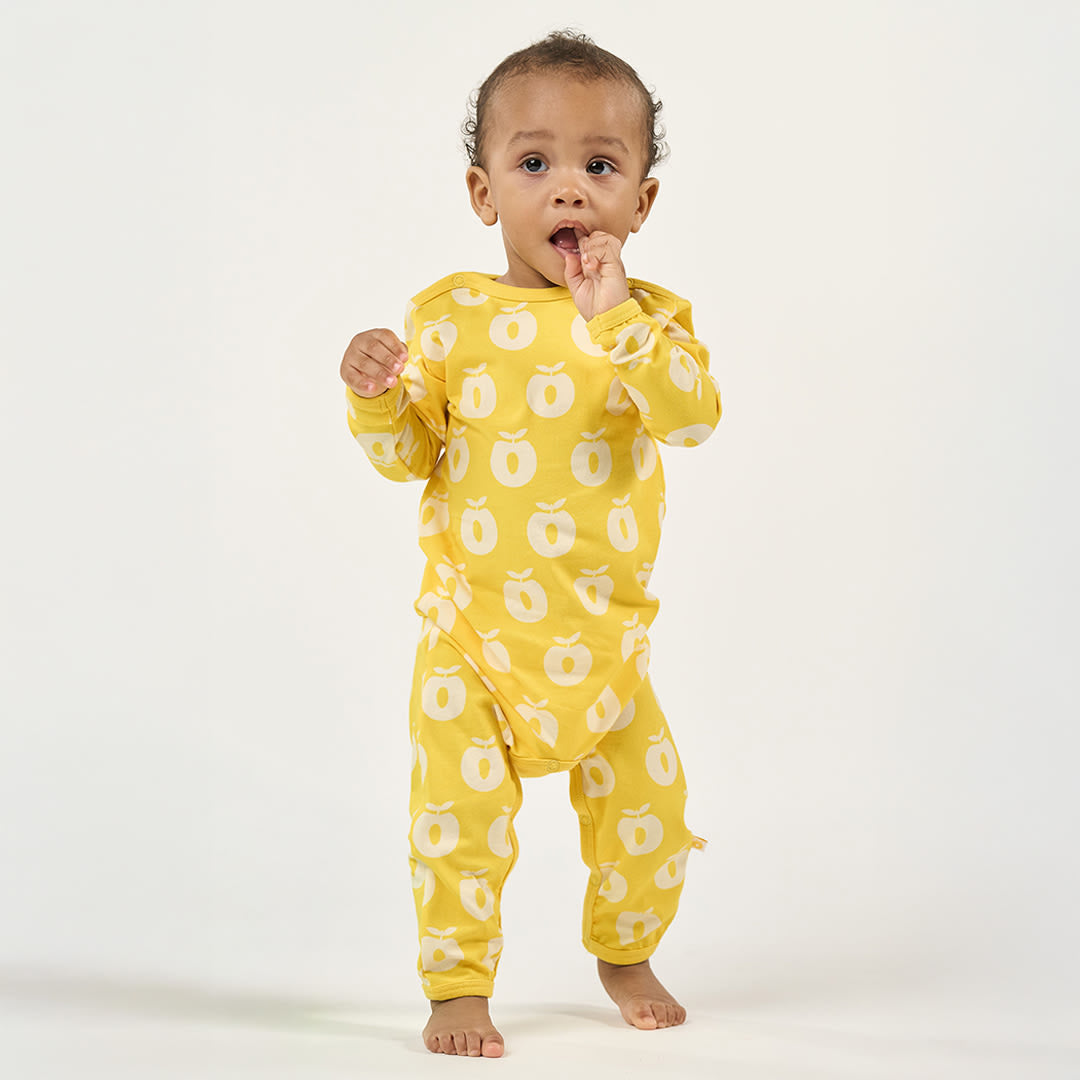 Elstar long-sleeved baby suit with apples
