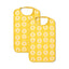 2 packs of large bibs with apples