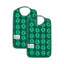 2 packs of large bibs with apples