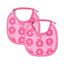 2 packs of small bibs with apples