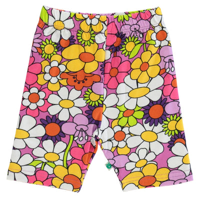 Cycling shorts with flowers