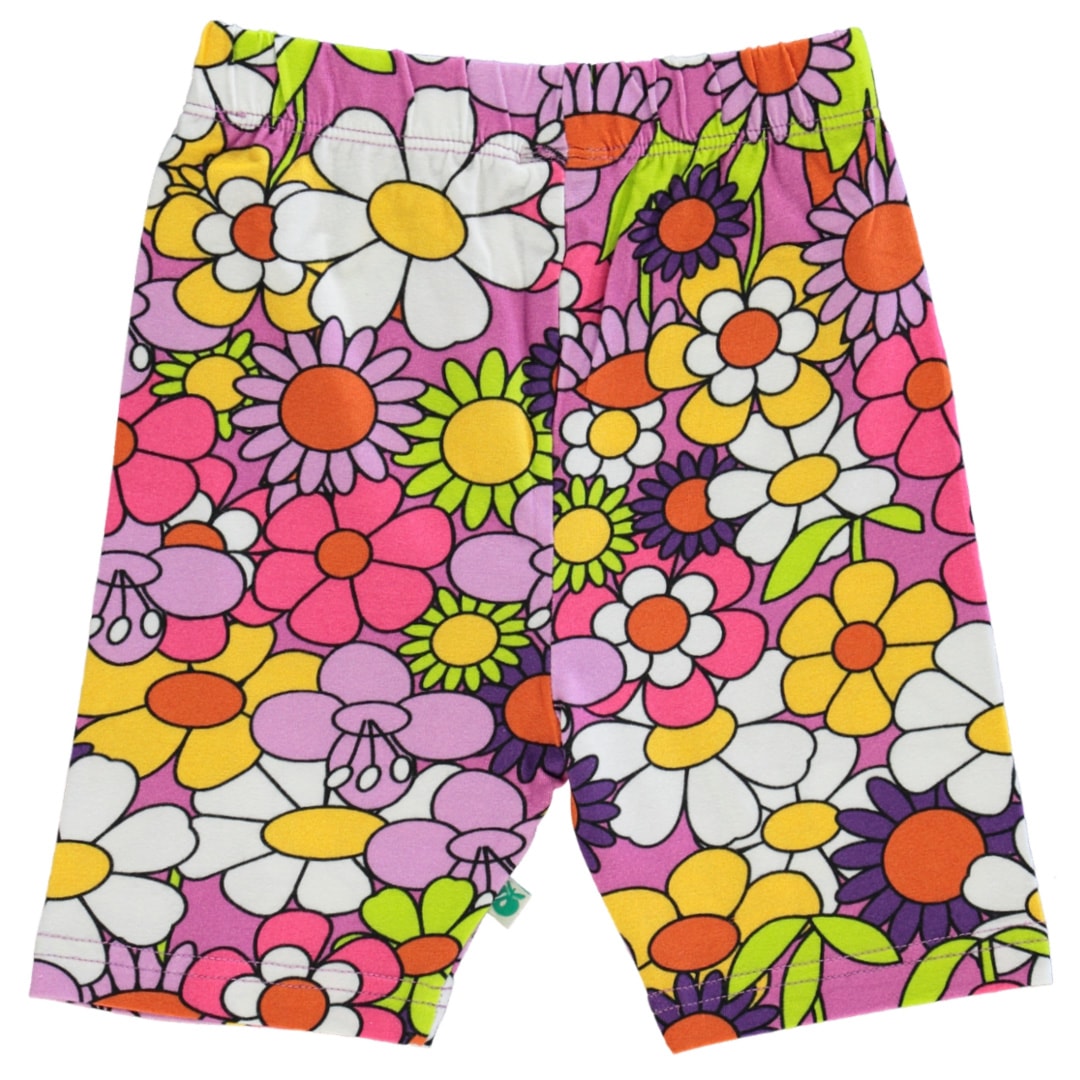 Cycling shorts with flowers