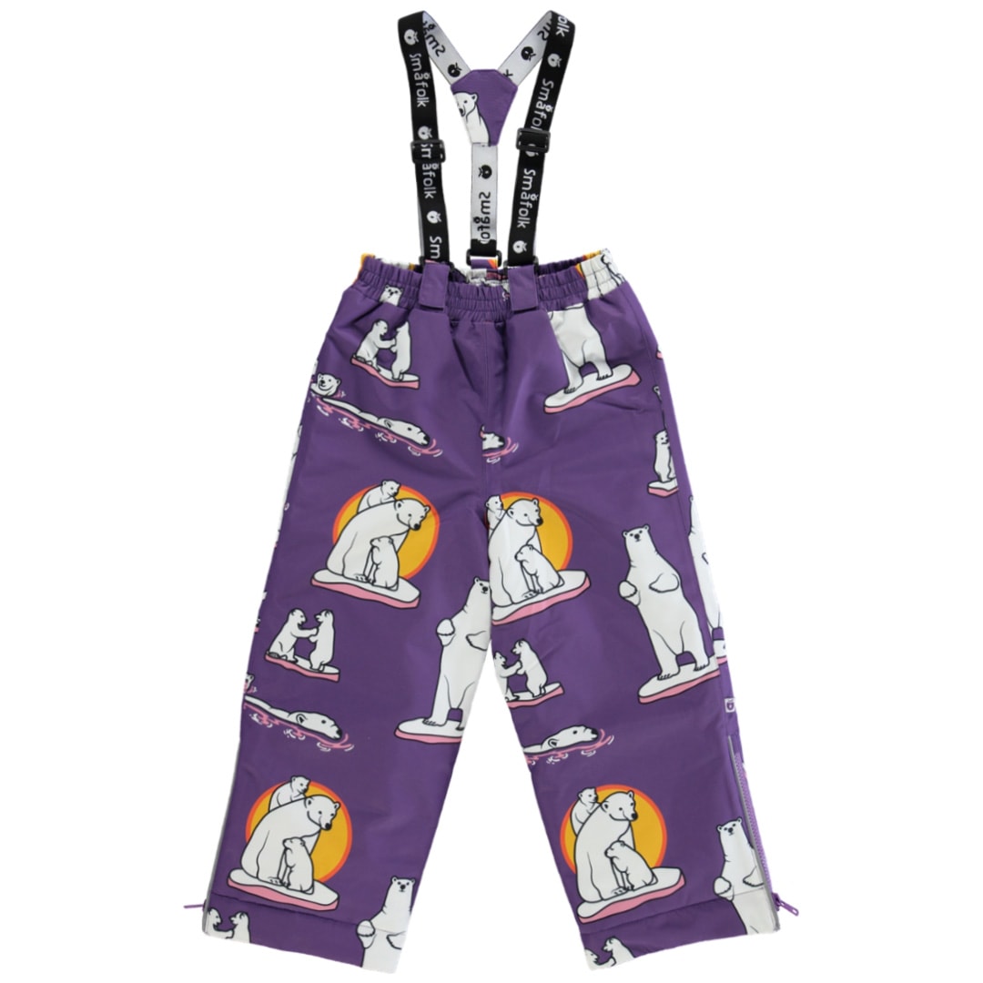 Ski pants with polar bears