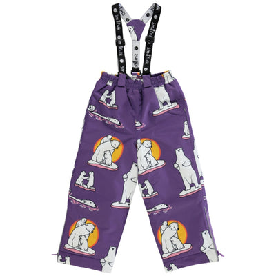 Ski pants with polar bears