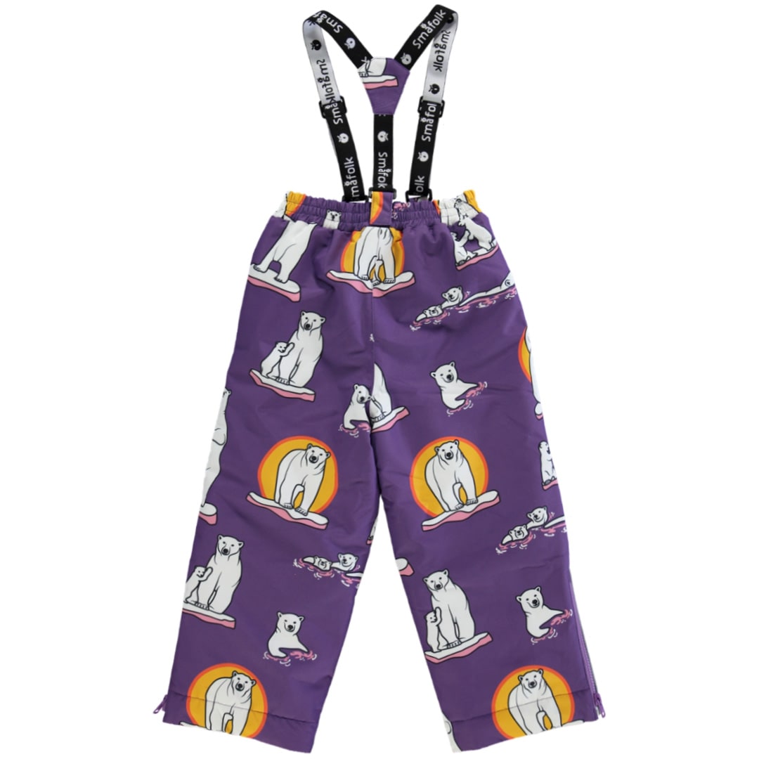 Ski pants with polar bears