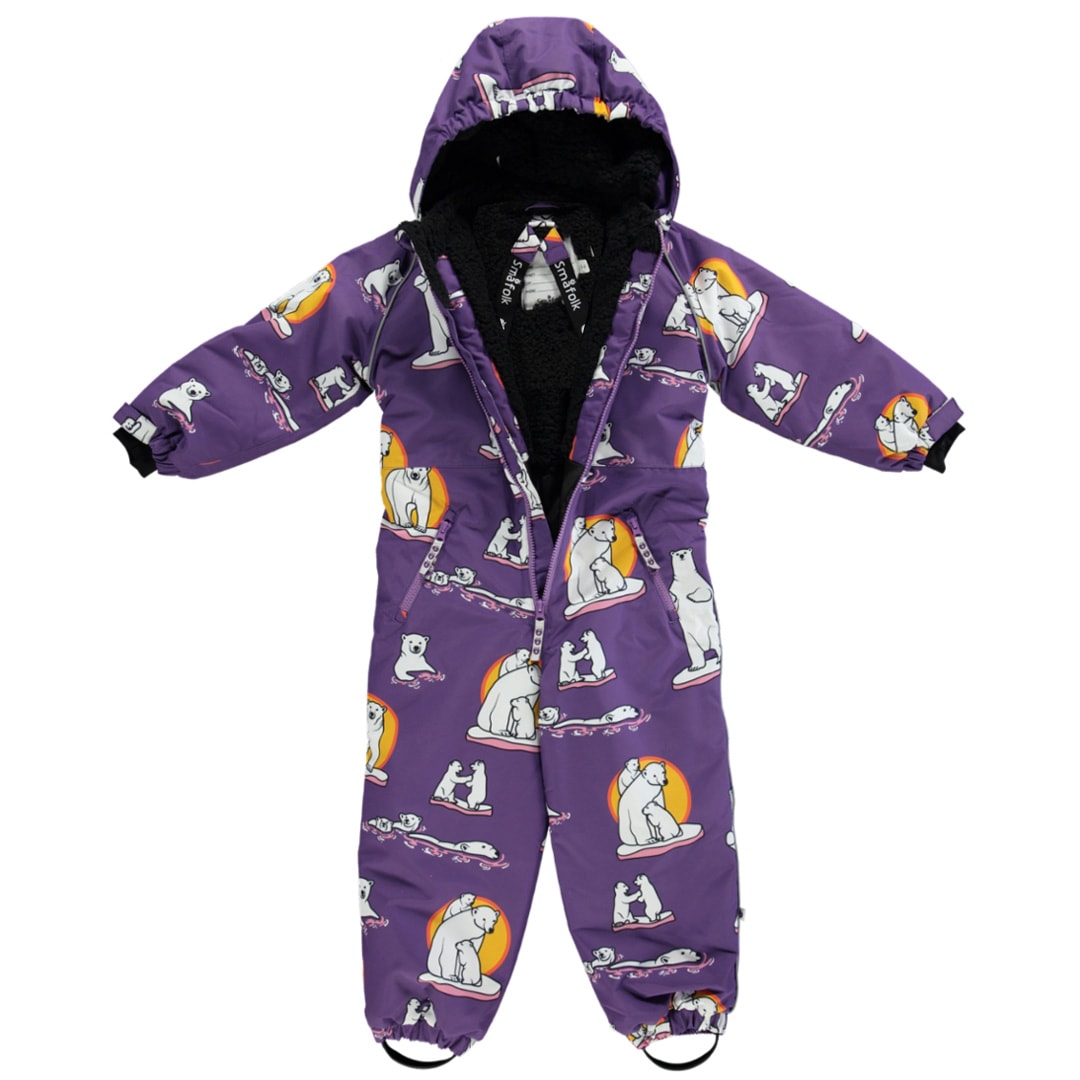 Children's snowsuit with polar bears