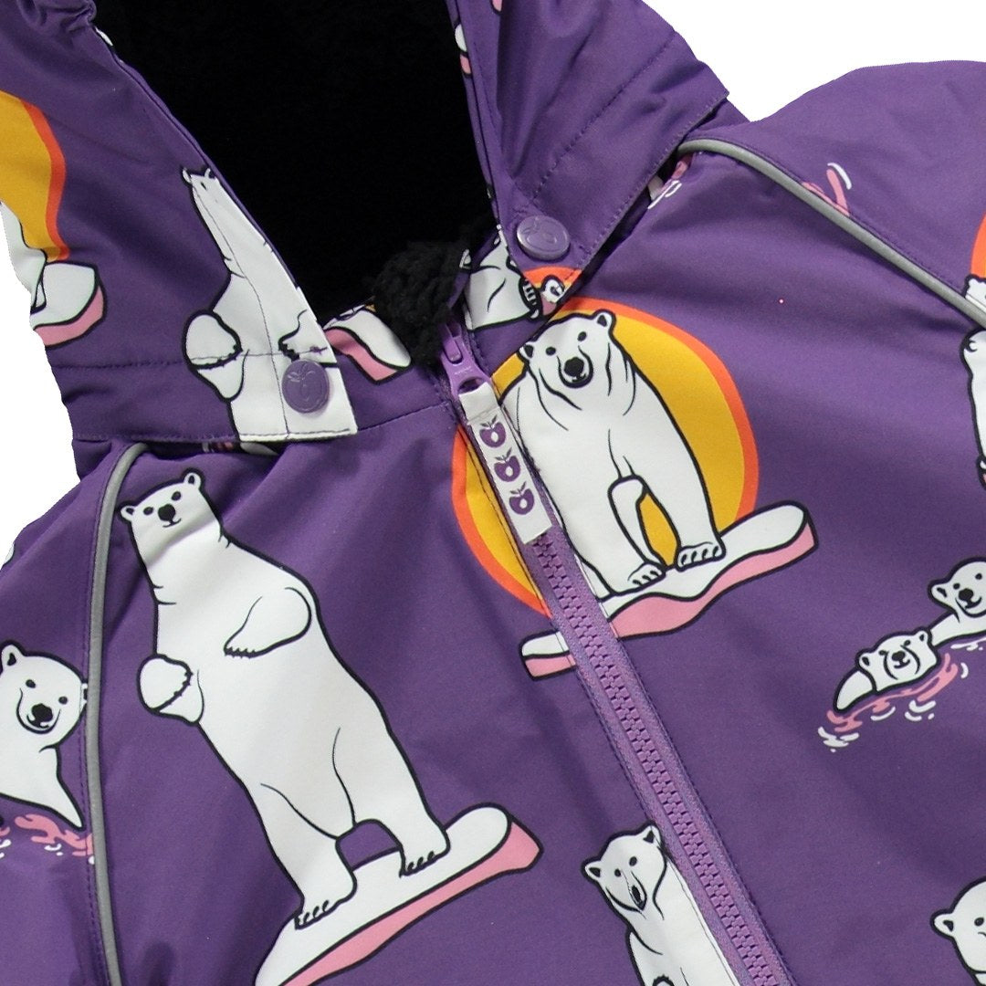 Children's snowsuit with polar bears