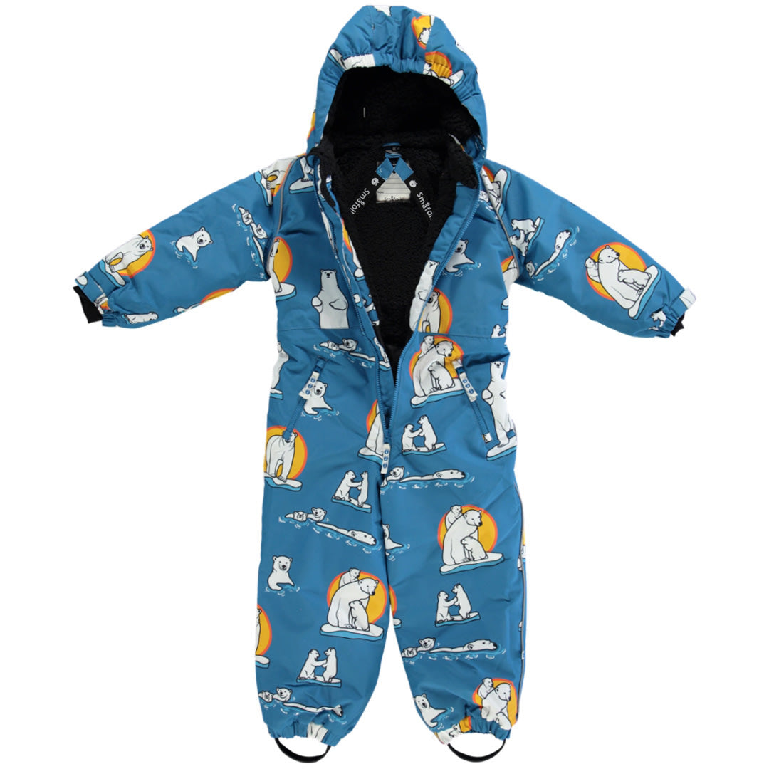 Children's snowsuit with polar bears