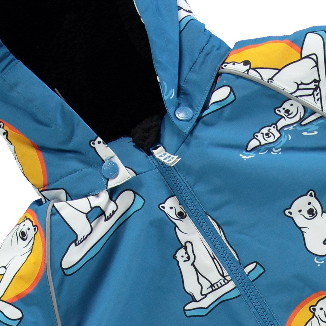 Children's snowsuit with polar bears