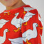 Long-sleeved top with geese