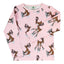 Long-sleeved top with reindeer