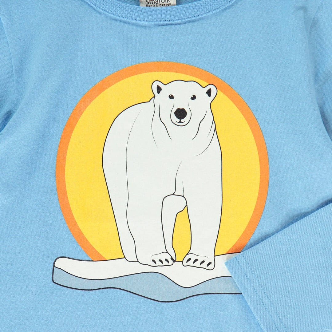 Long-sleeved top with polar bears