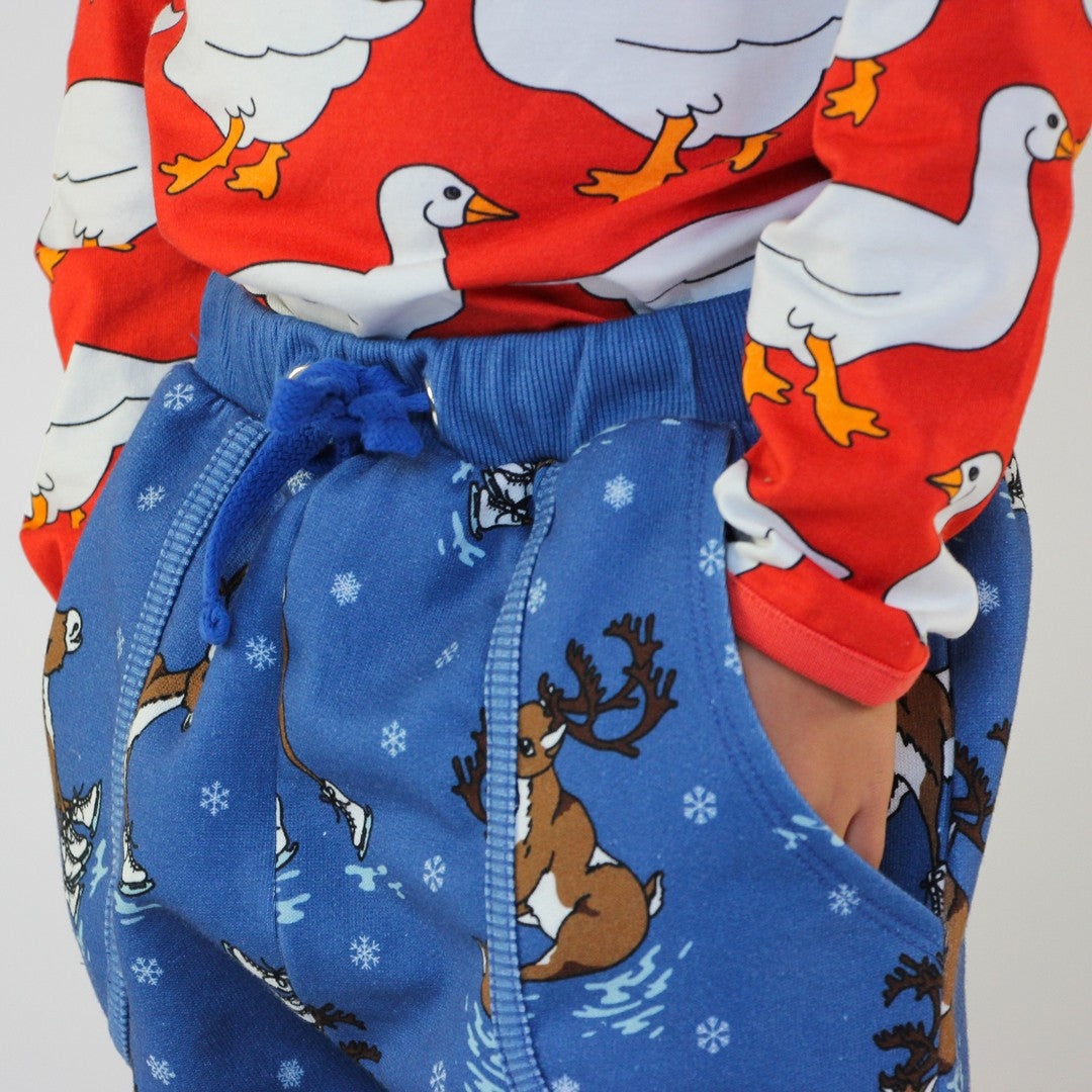 Sweatpants with reindeer