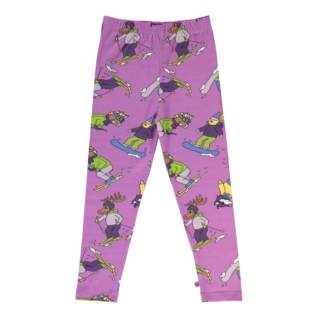 Leggings for children with skiing