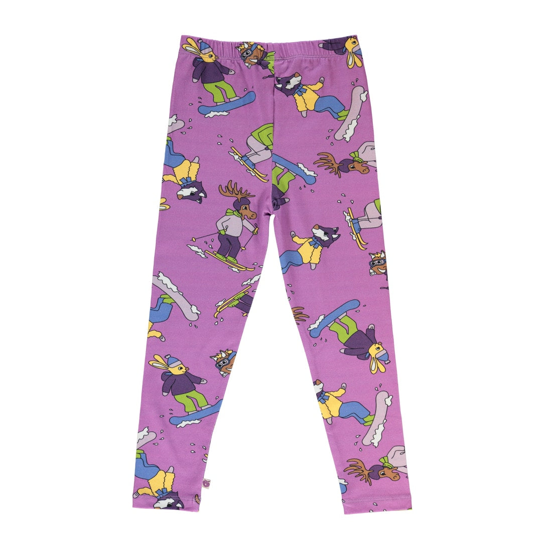 Leggings for children with skiing