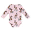 Long-sleeved baby body with reindeer