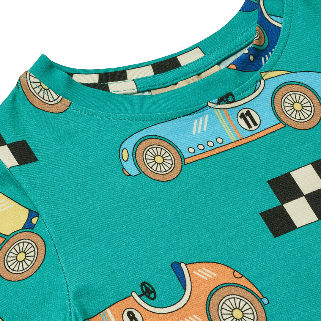 T-shirt with race cars