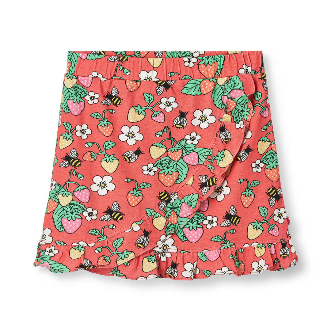 Skirt with strawberries