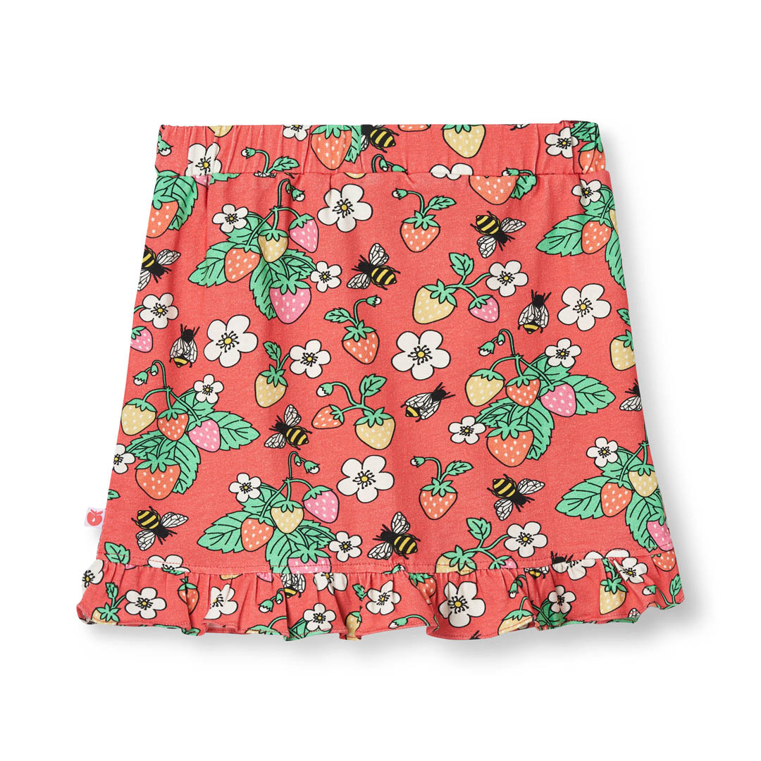 Skirt with strawberries