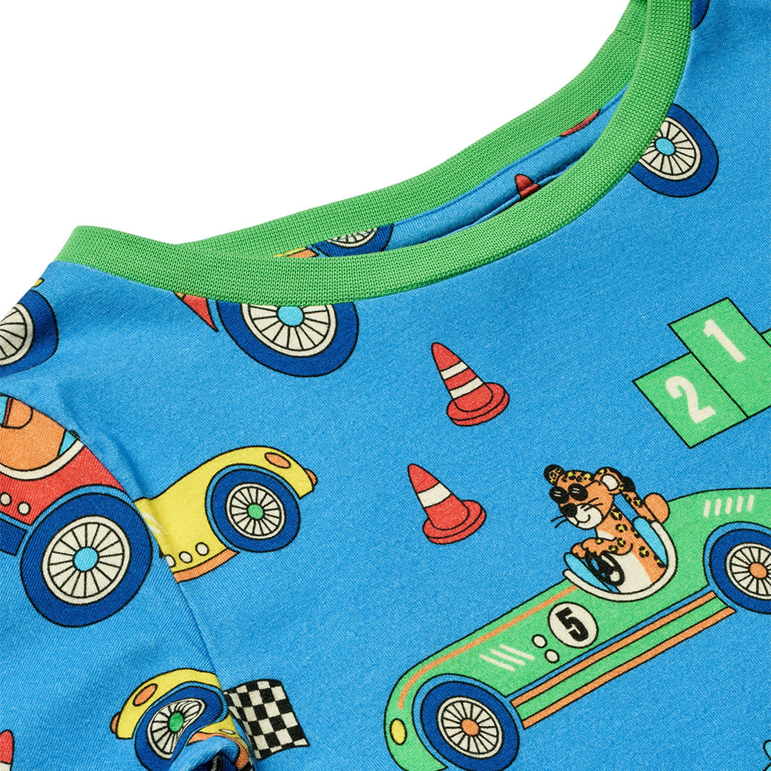 Nightwear set with race cars