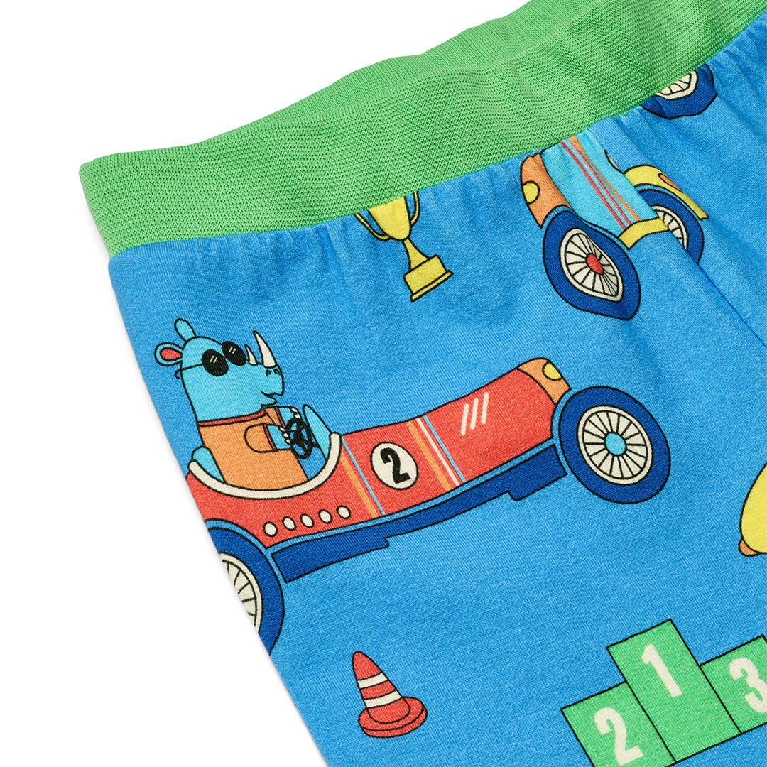 Nightwear set with race cars