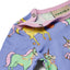 Long-sleeved baby body with unicorns