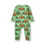 Long-sleeved baby suit with tractors