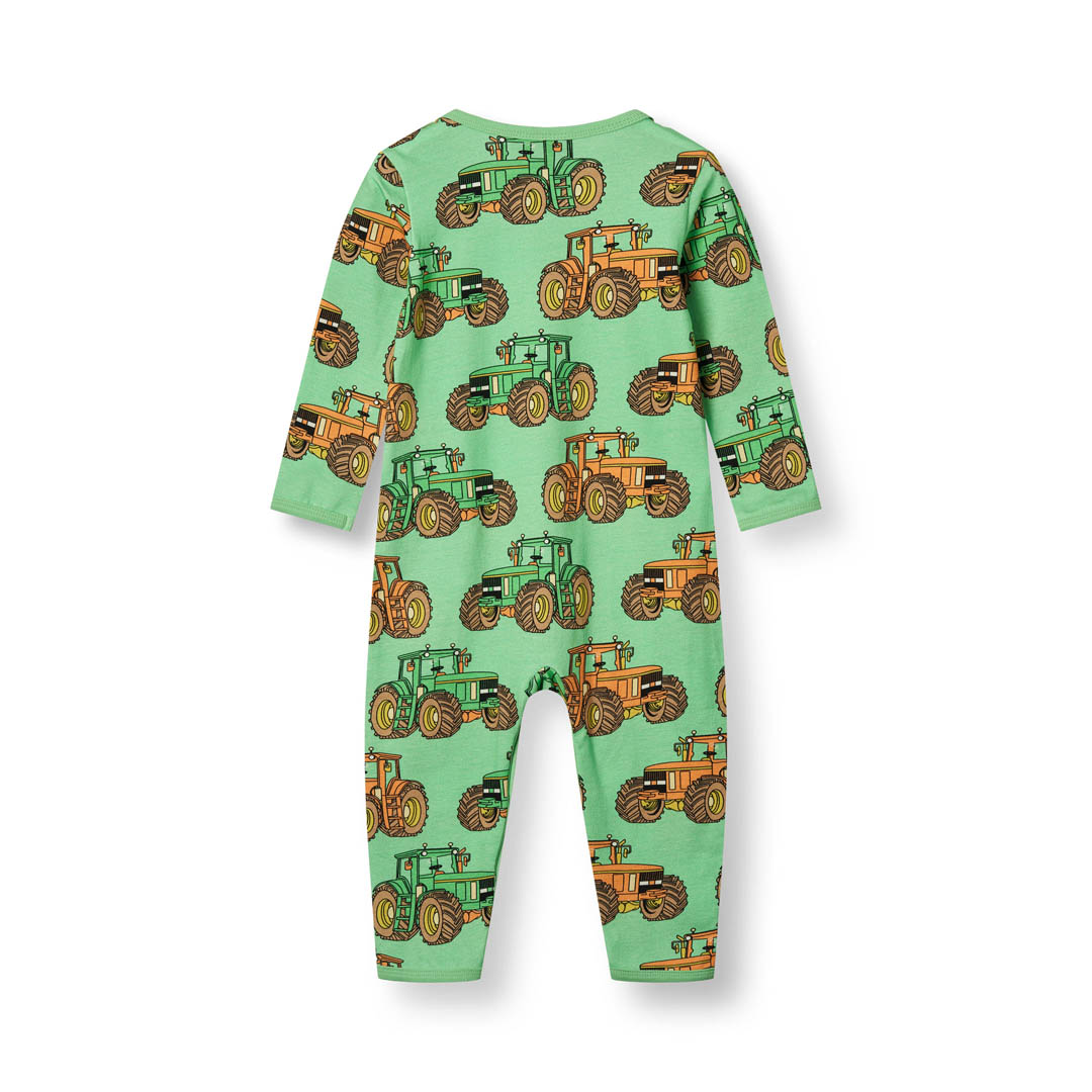 Long-sleeved baby suit with tractors