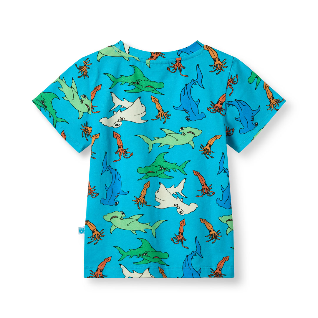 T-shirt with hammerhead sharks