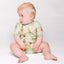 Short-sleeved baby body with ice cream