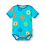 Short-sleeved baby body with apples