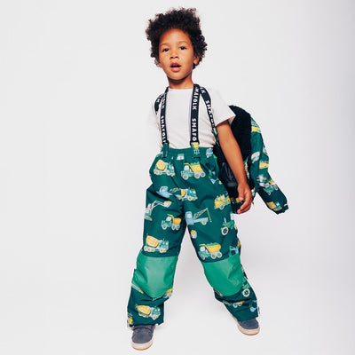 Ski pants with vehicles