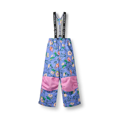 Ski pants with birds and flowers