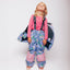 Ski pants with birds and flowers