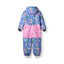 Children's snowsuit with birds and flowers