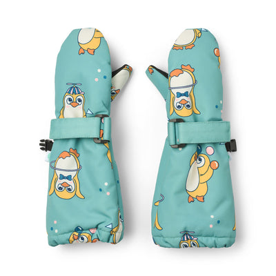 Mittens with penguins