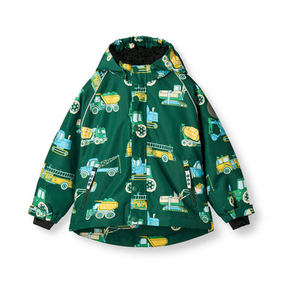 Winter jacket with vehicles