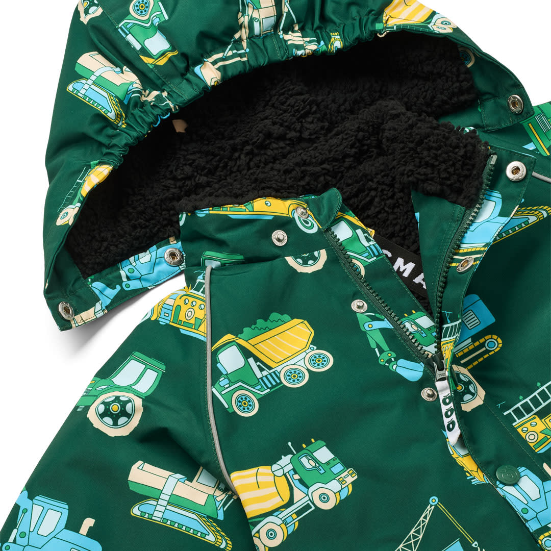 Winter jacket with vehicles