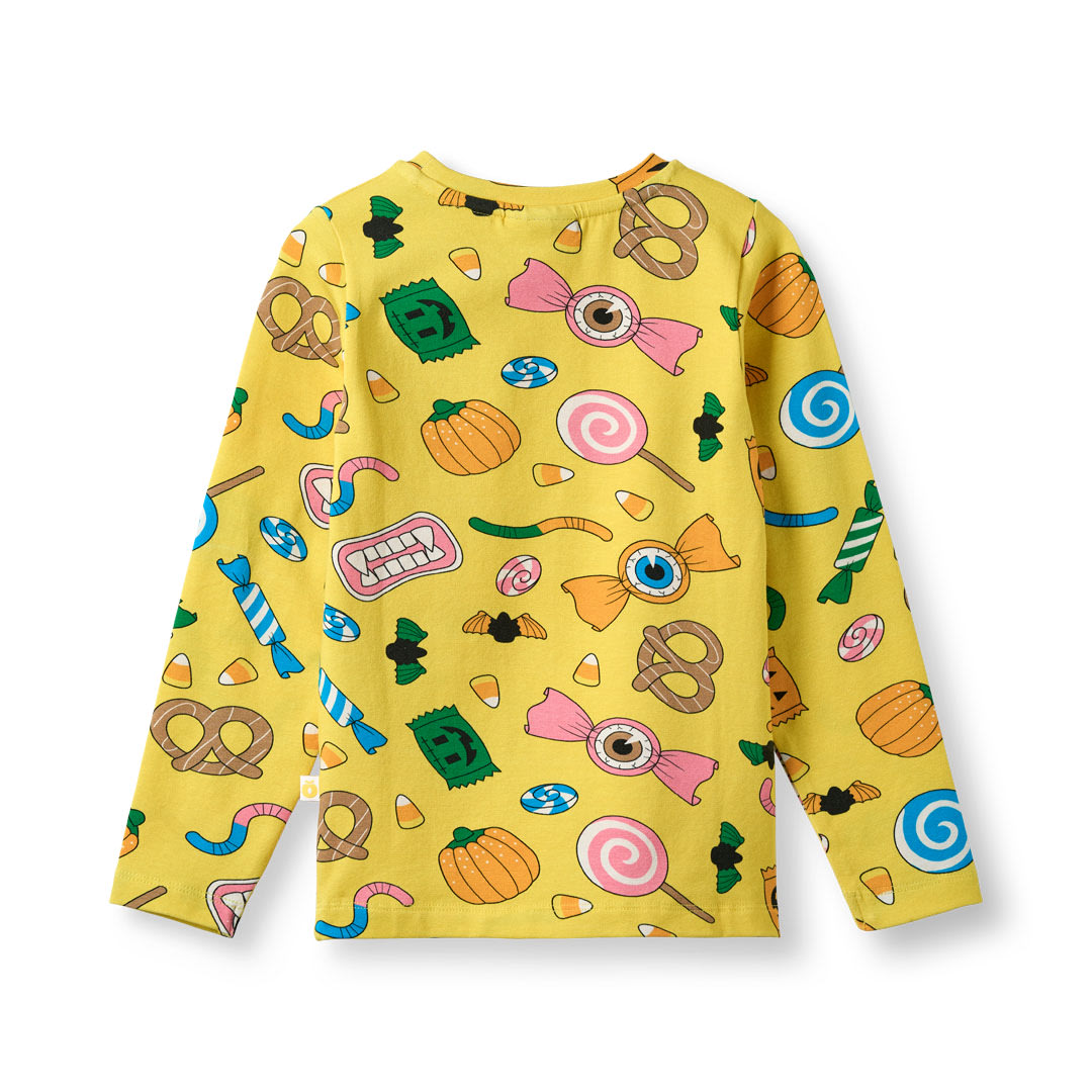 Gala long-sleeved top with Halloween candy