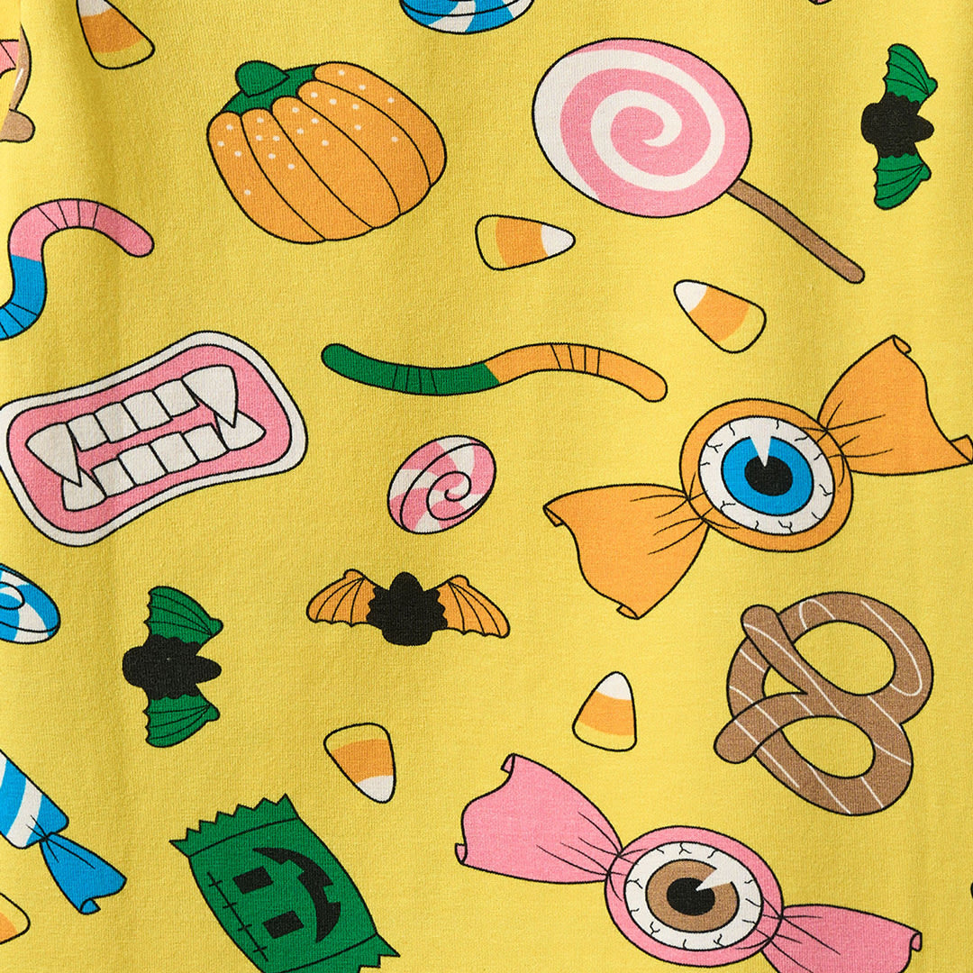 Gala long-sleeved top with Halloween candy