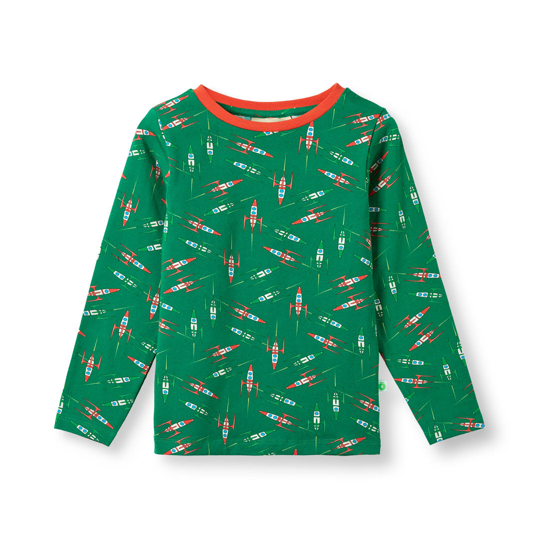 Gala long-sleeved top with rockets