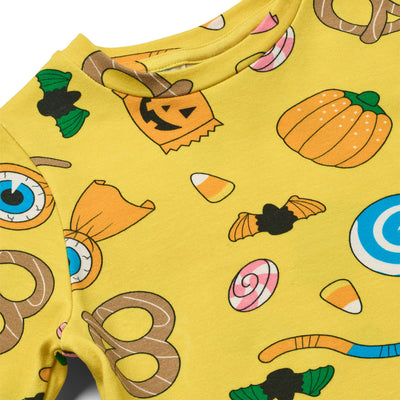 Gala dress with Halloween candy